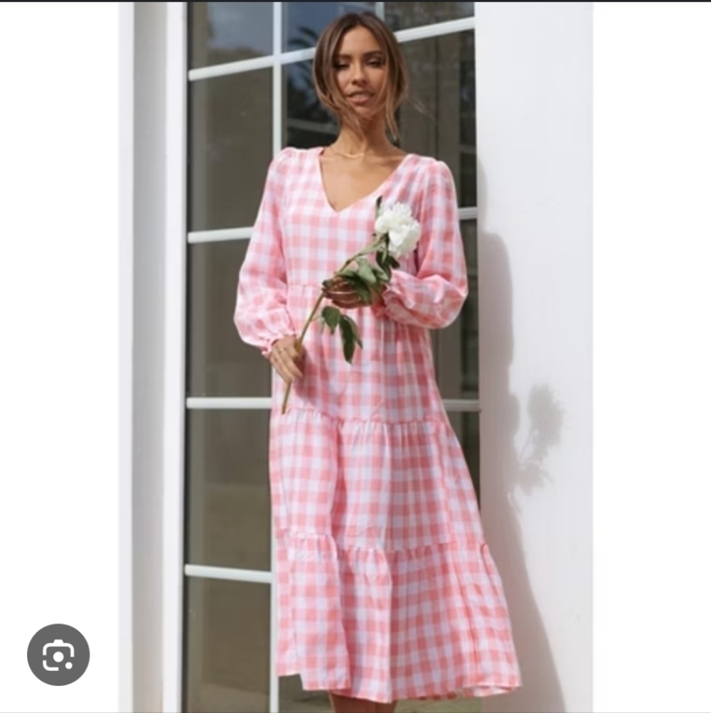 Petal & Pup Pink Gingham Dress